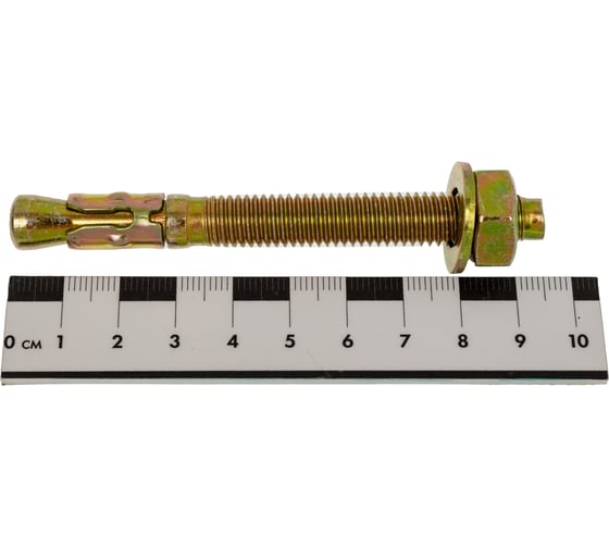 Клиновой анкер Зубр М10 x 95 мм, 40 шт, желтопассивированный 302032-10-095