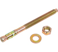 Клиновой анкер Зубр М12x150 мм, 10 шт, желтопассивированный 302032-12-150