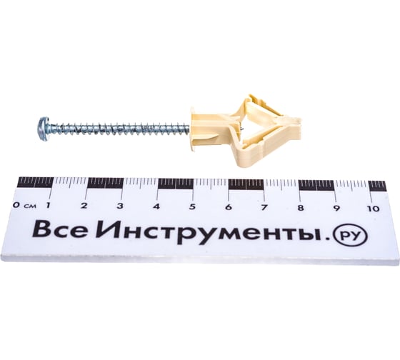 Анкер для тонколистовых материалов ЕВРОПАРТНЕР PLA 10х50 с шурупом, 60 шт. 86911
