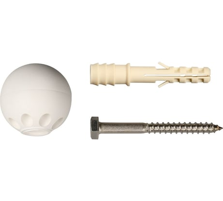 Комплект дверного ограничителя ЕВРОПАРТНЕР TSM белый 87573