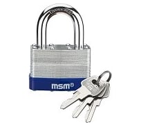 Навесной наборный стальной замок МСМ TE1-50 000012525