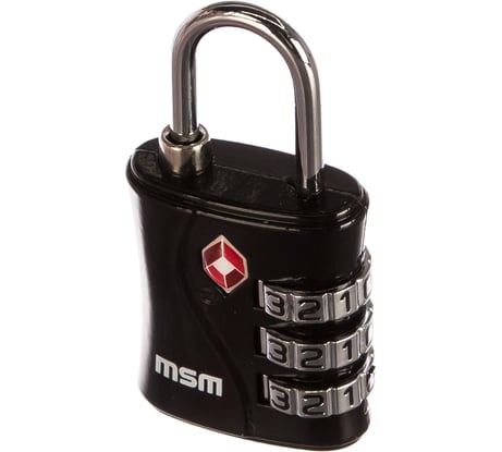 Навесной замок МСМ TSA2 black 000012516