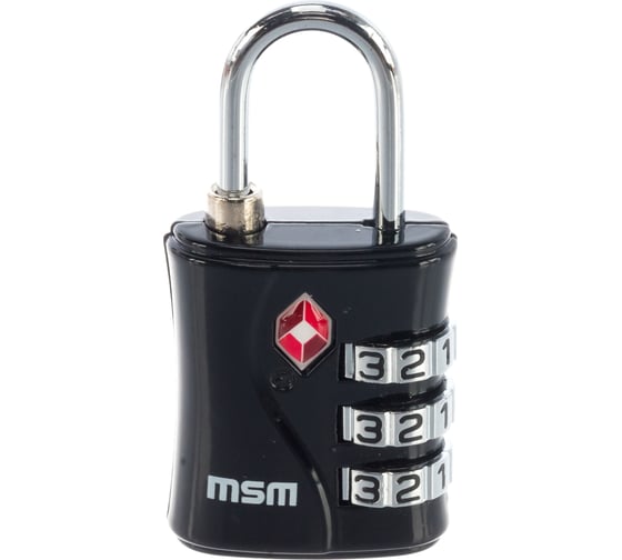 Навесной замок МСМ TSA2 black 000012516