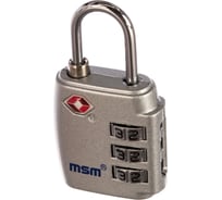 Навесной замок МСМ TSA1 silver 000012515
