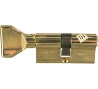 Цилиндровый механизм перфо.ключ-вертушка DAMX CW60 mm PB полированная латунь 000001145