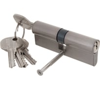 Цилиндровый механизм простой ключ-ключ DAMX N80 mm SN матовый никель 00000001819 ДАМ020