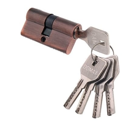 Цилиндровый механизм с перфо. ключ-ключ DAMX C70 mm AC медь 000001165