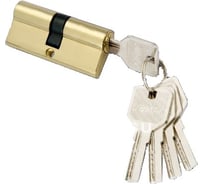 Цилиндровый механизм с перфо. ключ-ключ DAMX C80 mm PB полированная латунь 000002423