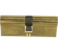 Цилиндровый механизм простой ключ-ключ DAMX N80 mm PB полированная латунь 00000001817 ДАМ019