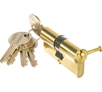 Цилиндровый механизм простой ключ-ключ DAMX N60 mm PB полированная латунь 00000001809 ДАМ016