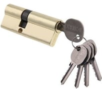 Цилиндровый механизм простой ключ-ключ DAMX N40/30 mm PB полированная латунь 000002704