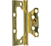 Универсальная не врезная петля МСМ 100mm 4IN PB, полированная латунь 000001787