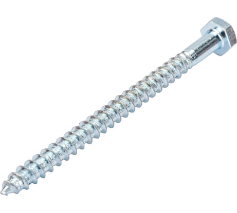 Саморез Мир крепежа DIN 571, 6x80 мм, цинк, 2 шт. ЦБ-00092620