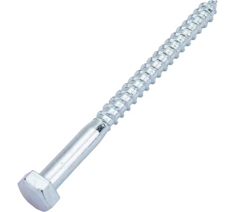 Саморез Мир крепежа DIN 571, 10x100 мм, цинк, 2 шт. ЦБ-00092613