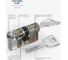 Цилиндровый механизм ABUS X12R430 ключ/вертушка 30-45 (75 мм) NI (5 key) 30637 5