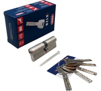 Цилиндровый механизм ABUS X12R410 ключ/ключ 65-70 (135 мм) NI (5 key) 30634
