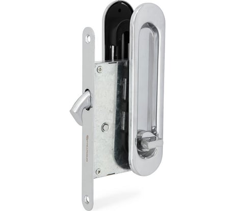 Ручка с замком для раздвижных дверей Palladium 01 BK CP 11944