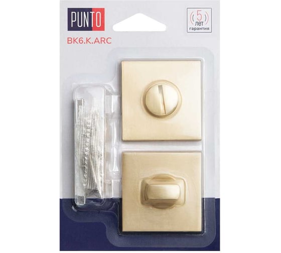 Поворотная ручка PUNTO BK6.K.ARC.Q52 SSG-39 сатинированное золото 47187