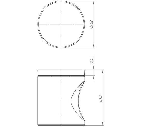 Раздельная ручка ARMADILLO R.ART52.BALANCE BL-26 черный 46743