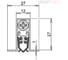 Порог автоматический Athmer m-12/28 os omega silicone l=830мм (ригель на стороне петель) 82524 2