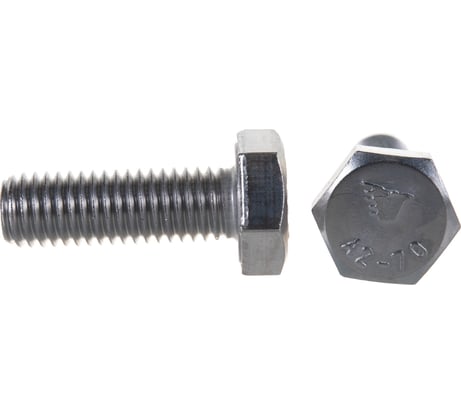 Болт с шестигранной головкой, с полной резьбой ЕВРОПАРТНЕР DIN 933 нержав. сталь, 10х30 мм, 4 шт. G2 1030 1