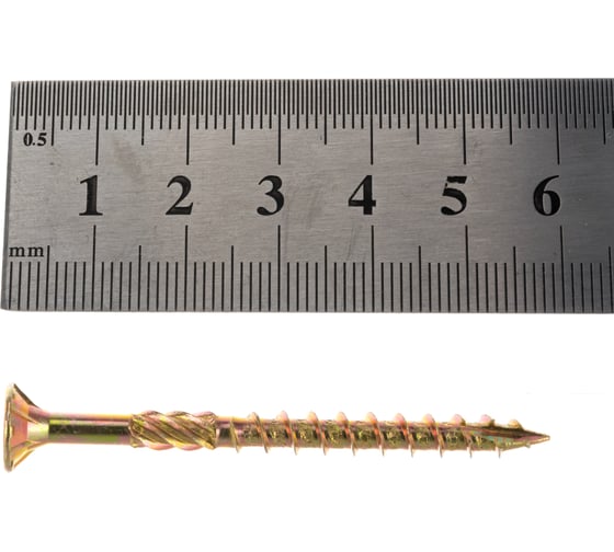 Конструкционный шуруп для дерева с фрезой ЕВРОПАРТНЕР потай, ж/п Torx 25 5.0х60, 12 шт. 15 0030 7