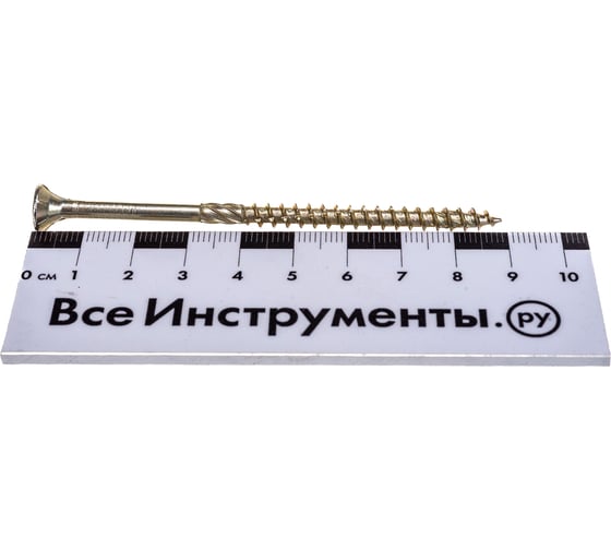 Конструкционный шуруп для дерева с фрезой ЕВРОПАРТНЕР потай, ж/п Torx 25 5.0х90, 10 шт. 15 0095 2