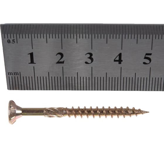 Конструкционный шуруп для дерева с фрезой ЕВРОПАРТНЕР потай, ж/п Torx 25 4.5х50 12 шт. 15 0027 7