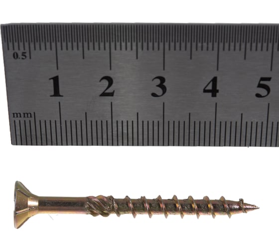 Конструкционный шуруп для дерева с фрезой ЕВРОПАРТНЕР потай, ж/п Torx 25 5.0х50, 15 шт. 15 0029 7