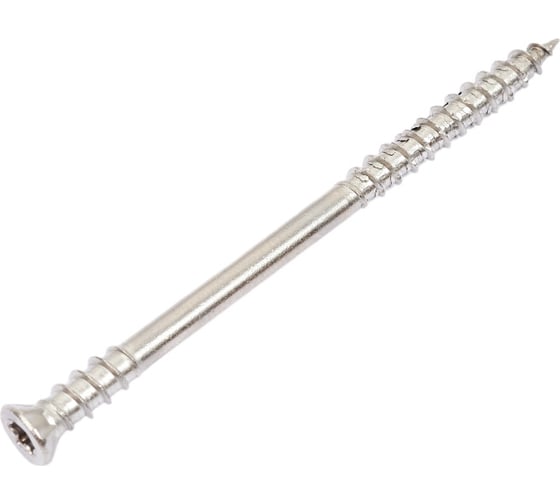Шуруп для террасной доски ЕВРОПАРТНЕР самозенкующий, потай TORX 25, А2 5x80 15шт. E1 1420 1