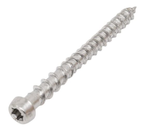 Шуруп для террасной доски ЕВРОПАРТНЕР самозенкующий, потай TORX 25, А2 5x50 20шт. E1 1419 1