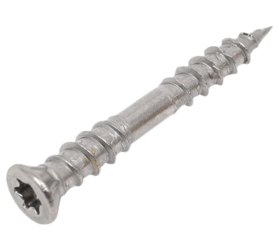 Шуруп для террасной доски ЕВРОПАРТНЕР самозенкующий, потай TORX 25, А2 5x40 25шт. E1 1418 1