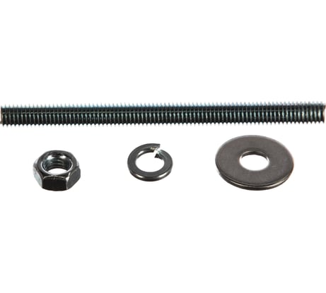 Шпилька DIN976 М8x100 ЕВРОПАРТНЕР в комплекте гайки DIN934 шайбы DIN 9021 и DIN127 2 шт. 12 0611 2