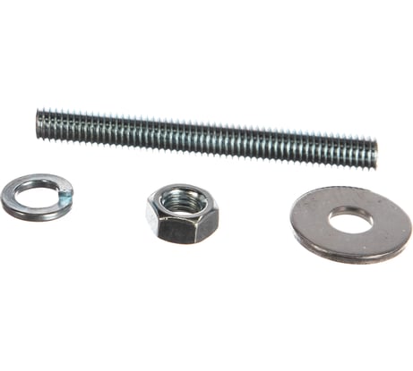 Шпилька DIN976 М8x70 ЕВРОПАРТНЕР в комплекте гайки DIN934 шайбы DIN 9021 и DIN127 Zn 2 шт. 12 0609 2