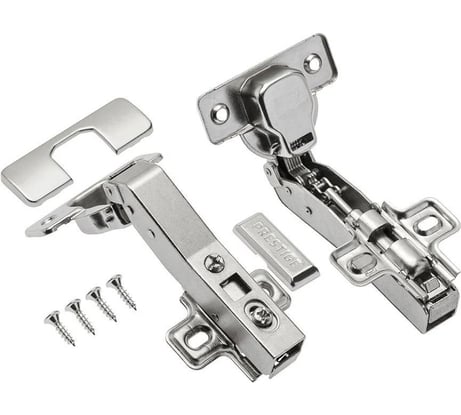 Петля GTV ZM-HCKT 45 градусов,, угловая, самозакрывающаяся, с ответной планкой H-0, без еврошурупа ZM-HCKT45-BE-S