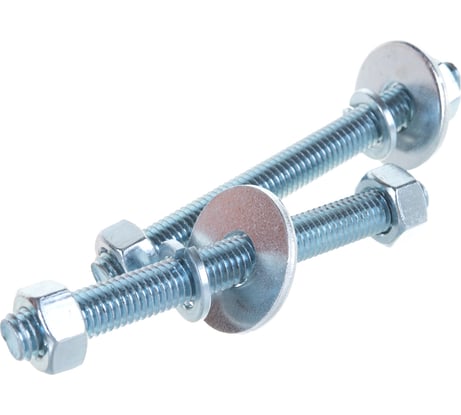 Шпилька ЕВРОПАРТНЕР DIN976, М12x120, в комплекте гайки DIN934, шайбы DIN 9021 и DIN127, 2 шт. 12 0628 3