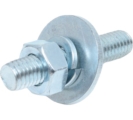 Шпилька ЕВРОПАРТНЕР DIN976, М10x50, в комплекте гайки DIN934, шайбы DIN 9021 и DIN127, 2 шт. 12 0622 1