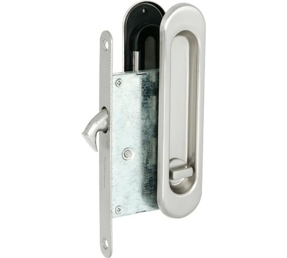 Ручка с замком для раздвижных дверей Palladium 01 BK SN 11945