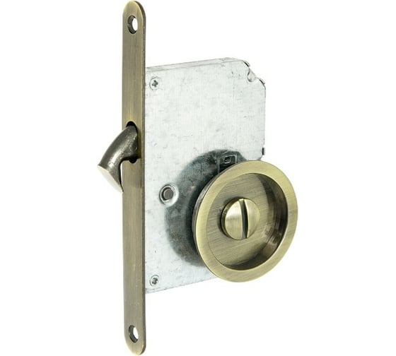 Ручка с замком для раздвижных дверей Palladium 03 BK AB 11947