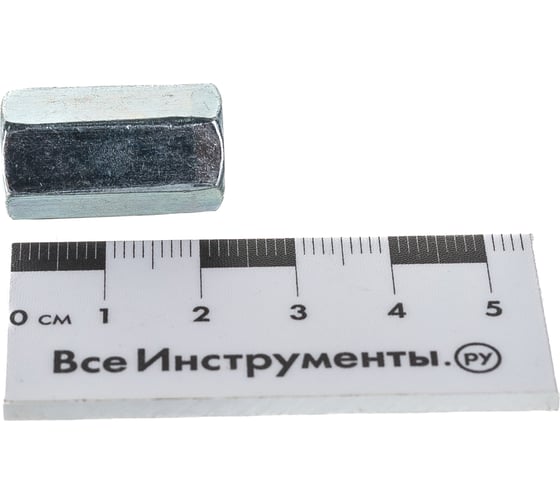 Соединительная гайка Стройметиз DIN6334 М 8 цинк 50 шт. 3050058