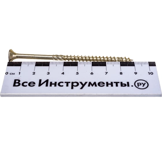 Конструкционный шуруп Rusconnect 5х90 мм, потайная головка 50 шт. 3105092