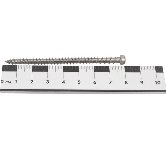 Шуруп для террасной доски Rusconnect CRX 0580, 5х80 мм, 100 шт. нержавейка INOX A4 361580