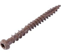 Шуруп для террасной доски Rusconnect CRB 0570, 5х70 мм, 100 шт. коричневый 363570
