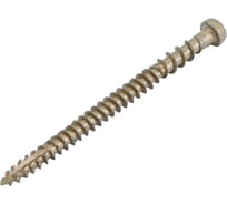 Шуруп для террасной доски Rusconnect CRG 0580, 5х80 мм, 100 шт. золотистый 362580