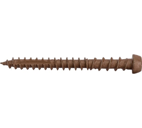 Шуруп для террасной доски Rusconnect CRB 0550, 5х50 мм, 200 шт. коричневый 363550