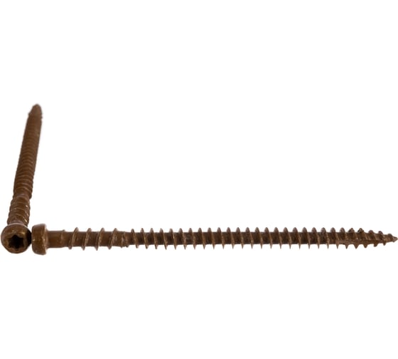 Шуруп для террасной доски Rusconnect CRB 0580, 5х80 мм, 100 шт. коричневый 363580 1