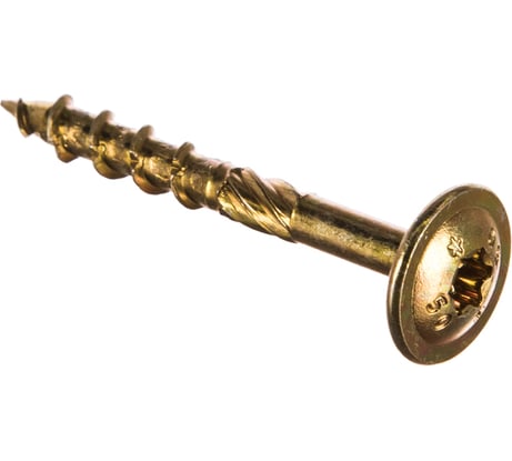 Шуруп Rusconnect CT 06050 с/нарез. д/дерева, прессшайба 6х50 200 шт. Желтый цинк 320605