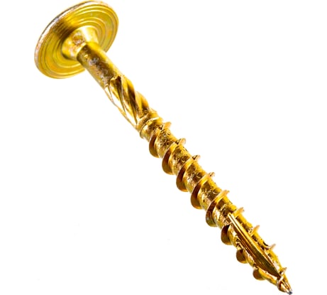 Шуруп Rusconnect CT 08080 с/нарез. д/дерева, прессшайба 8х80 50 шт. Желтый цинк 320808