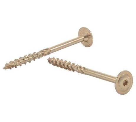 Шуруп Rusconnect CT 10220 с/нарез. д/дерева, прессшайба 10х220 50 шт. Желтый цинк 321022