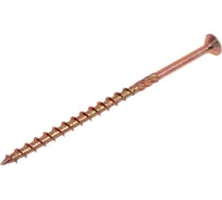 Шуруп Rusconnect CS 06120 с/нарез. д/дерева, потай, 6х120, 100 шт. Белый цинк 310612_